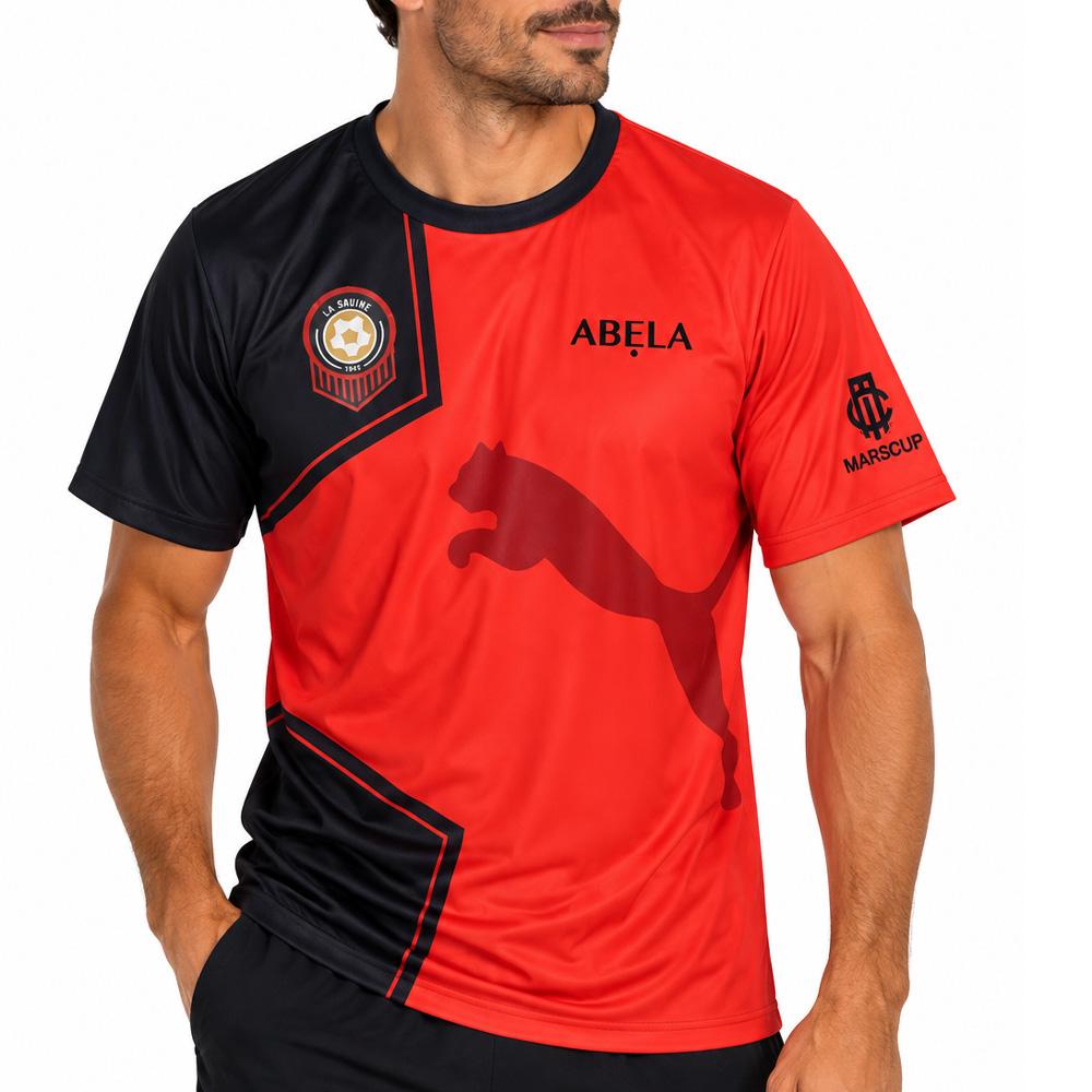 Puma Marscup La Savine Men’s Red/Black Football Shirt affordable