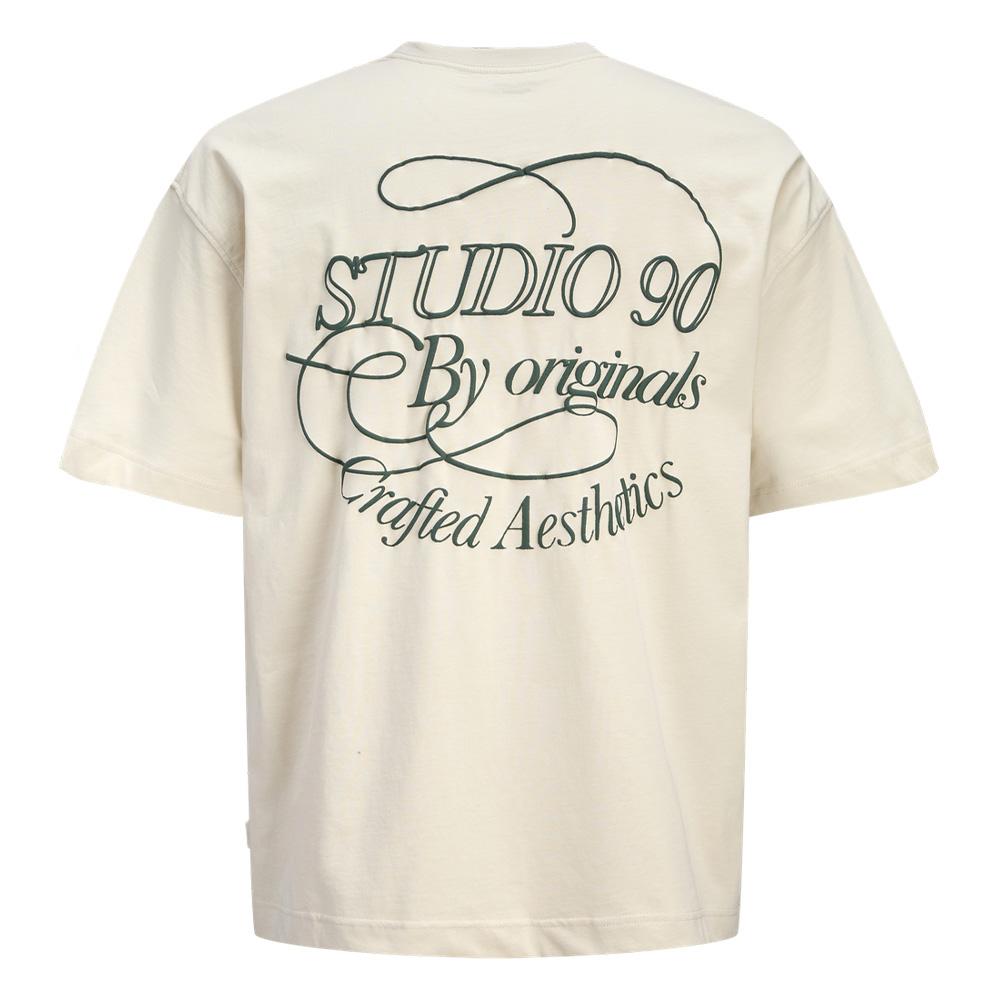 Beiges Jack & Jones Niagara T-Shirt mit Rundhalsausschnitt für Jungen Ansicht 2