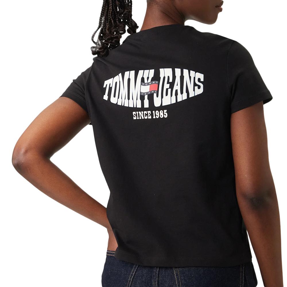 Tommy Hilfiger Tjw Reg Women’s Black T-shirt Photo of the Espace des Marques %store% store - view of %key%