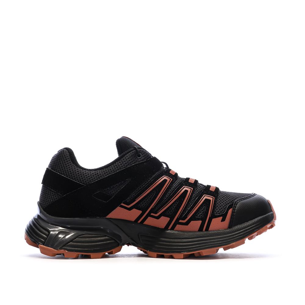 Zapatillas de senderismo negras/naranjas para mujer Salomon Supercross 4 ver 2