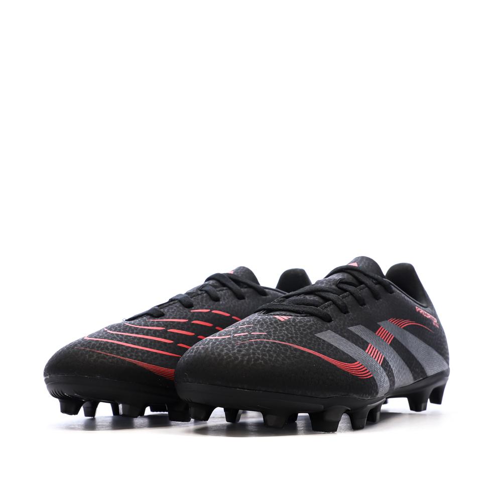 Chaussures de football Noires/Rouges Garçon Adidas Predator vue 6