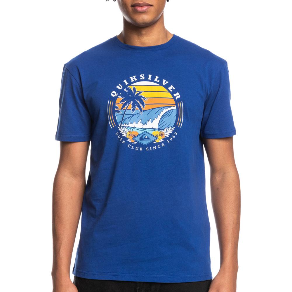 Blaues Quiksilver Qssurfclub Herren-T-Shirt günstig