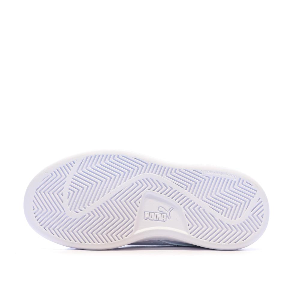Baskets Blanc Mixte Puma Smash 3.0 vue 5