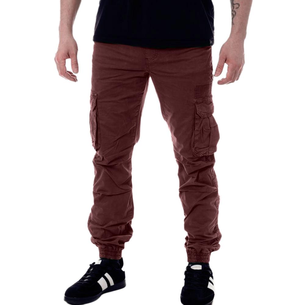 Paname Brothers Carlos Pantalones Cargo Burdeos Hombre barato