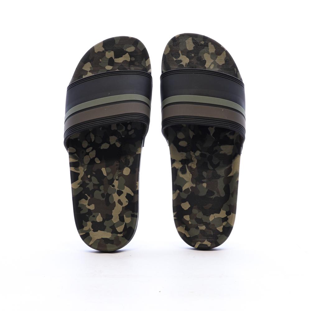Claquettes Noires/Kaki Homme Quiksilver Rivi vue 3