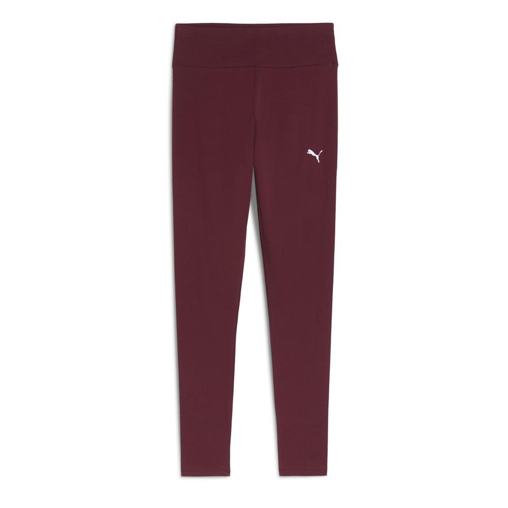 Pantalones de chándal Puma Ess de cintura alta para mujer, color burdeos barato