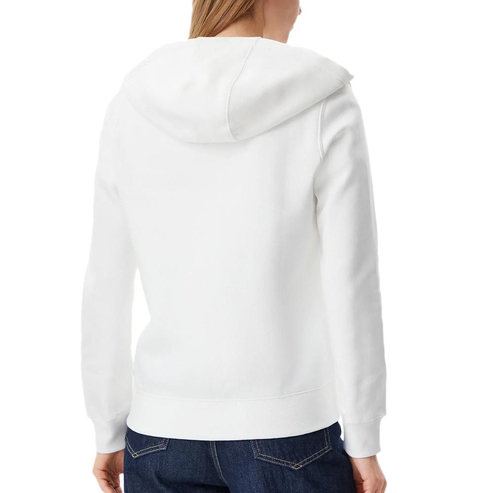 Tommy Hilfiger Damen Sweatshirt mit Reißverschluss Weiß Flag T-black Ansicht 2
