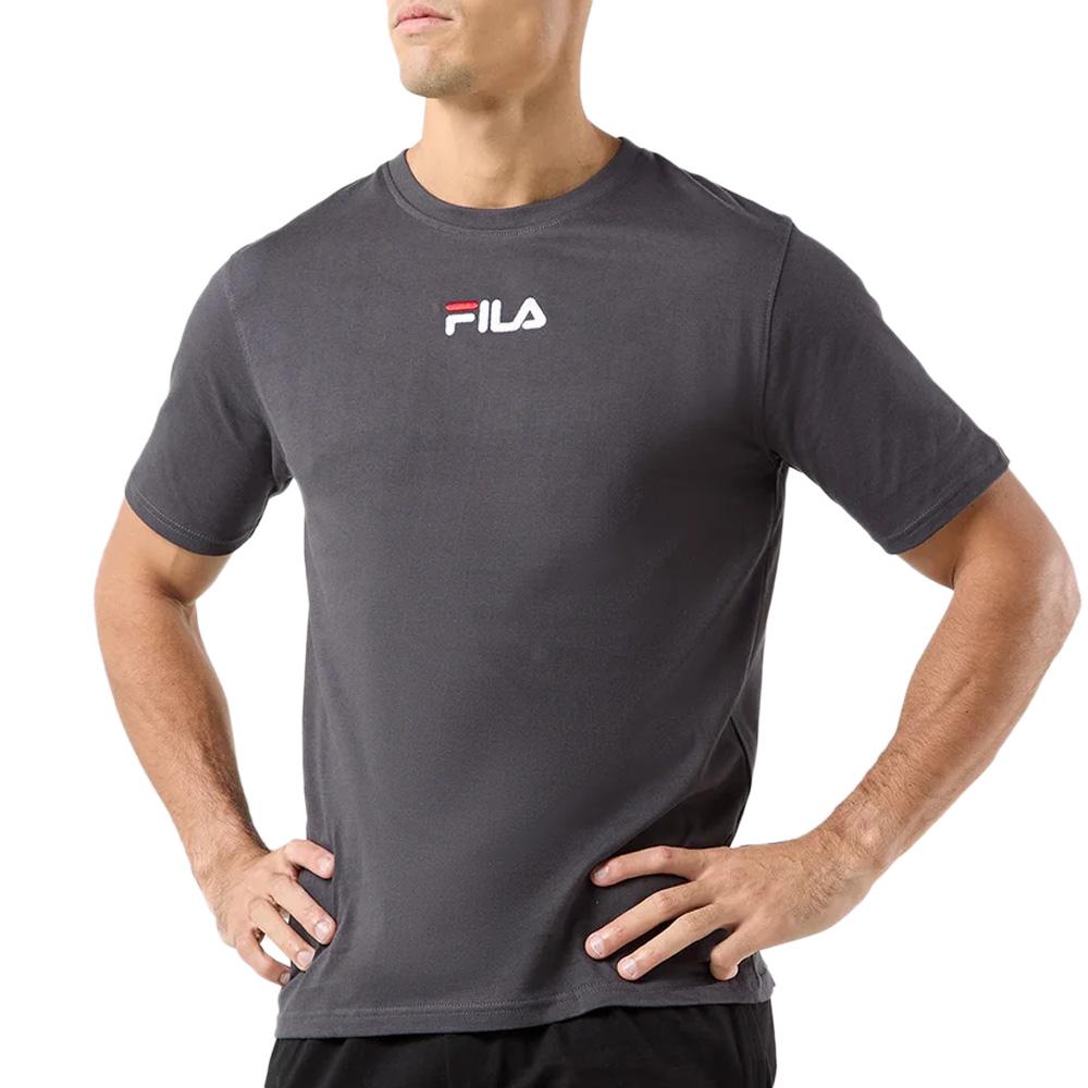 Camiseta Fila Gris Bordada, Hombre barato