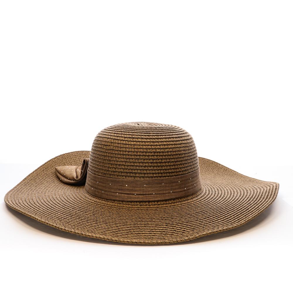 Brown Hats Women’s Via Lorenzo Ivory Floppy Hat Photo of the Espace des Marques %store% store - view of %key%