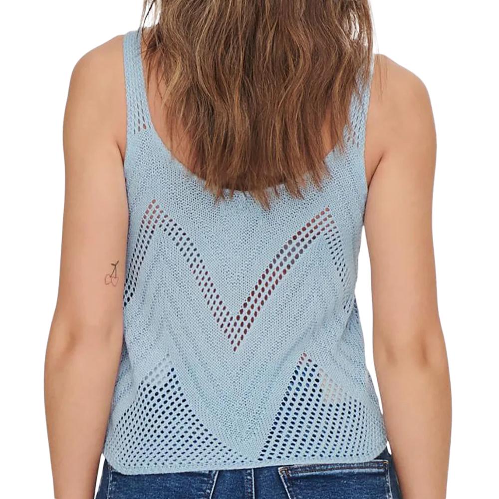 Women's Blue Crochet Top Jdy 15226348 Photo of the Espace des Marques %store% store - view of %key%