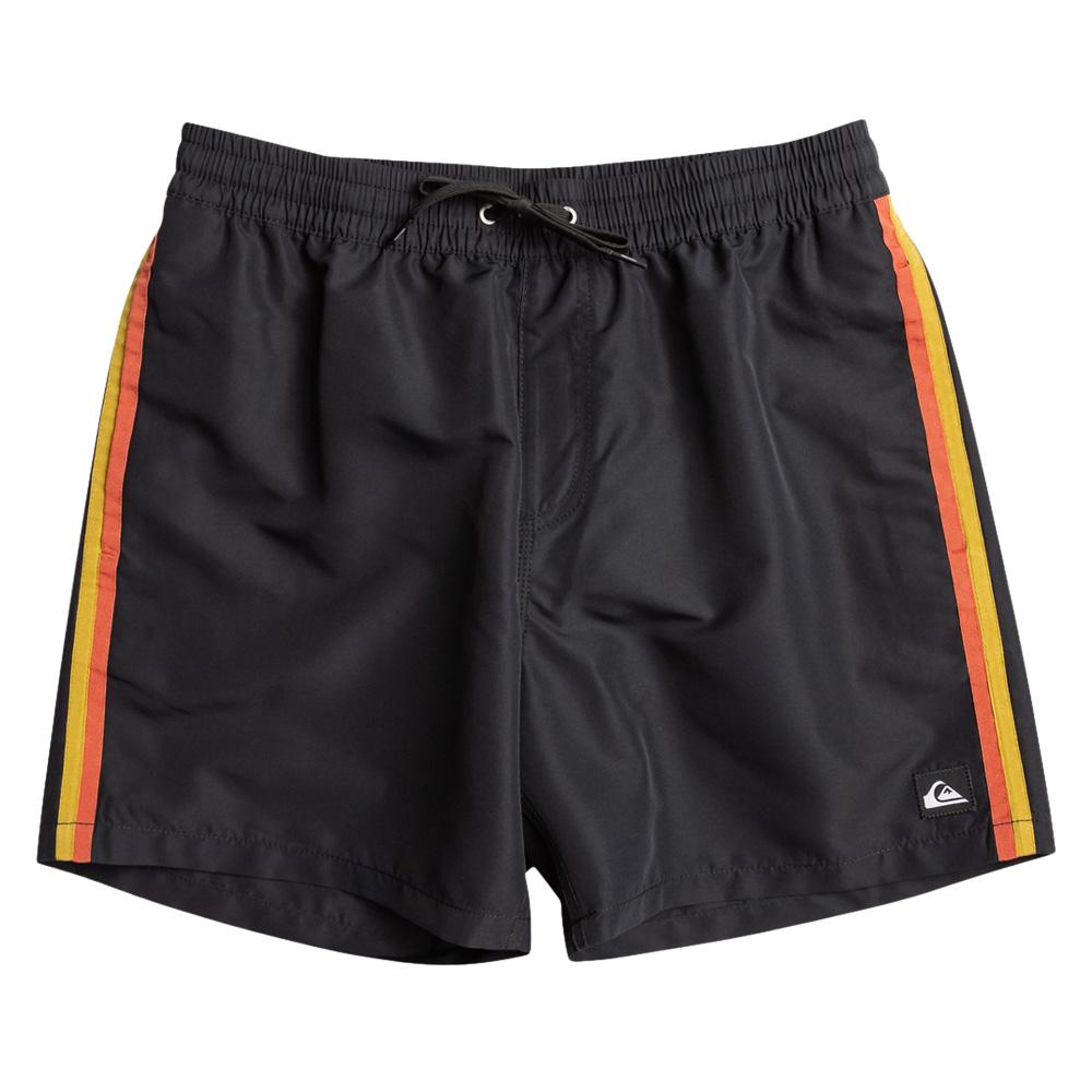 Quiksilver Beach Please 16 Badeshorts für Herren, schwarz/orange günstig