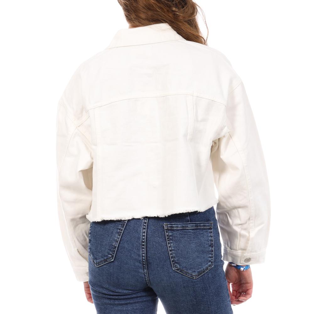 Jennyfer Women's White Jean Jacket VROPY Photo of the Espace des Marques %store% store - view of %key%