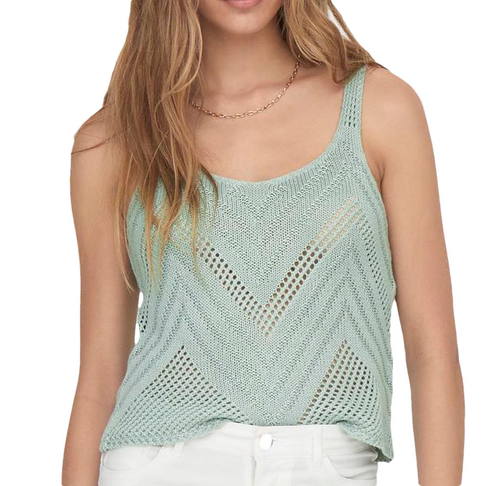 JDY Sun Women's Water Green Mesh Tank Top affordable