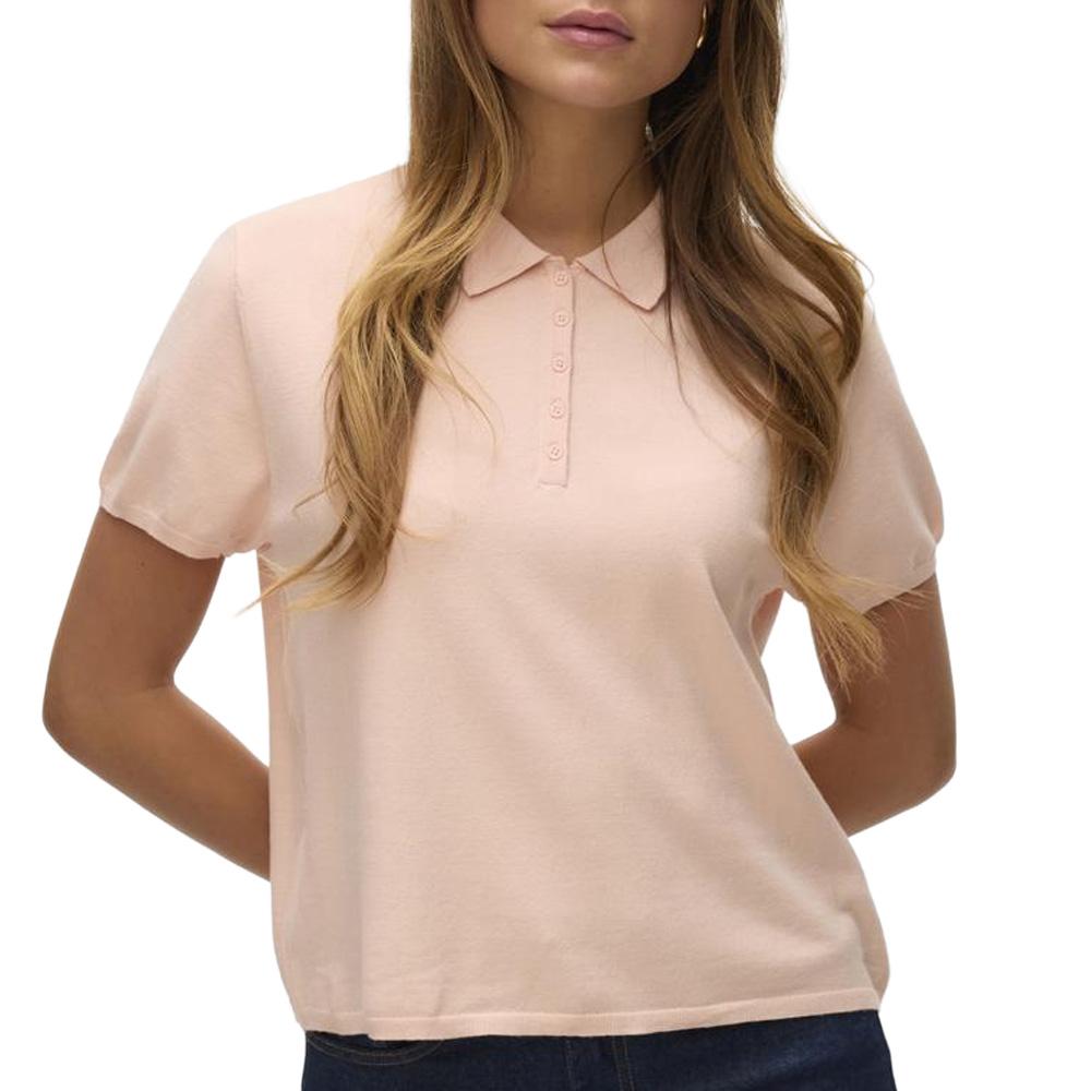 Vero Moda Lenny Women’s Pink Polo Shirt affordable