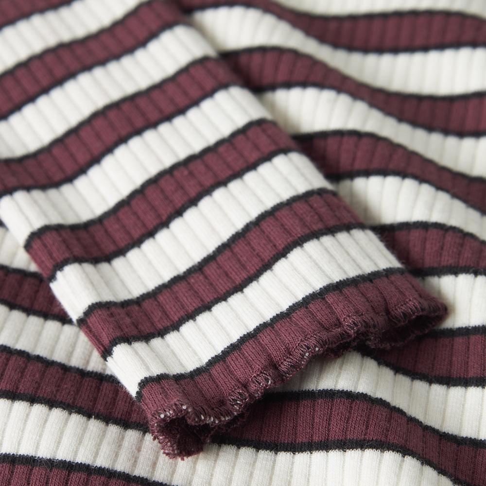 T-Shirt Bordeaux/Weiß für Mädchen „Name i Tala“ Ansicht 3