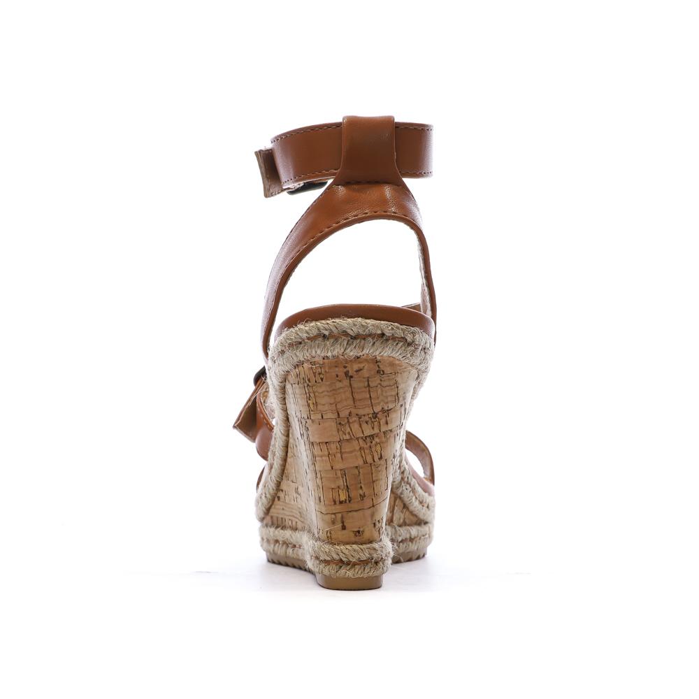 Sandales Compensée Camel Femme Chattawak Summer Camel vue 3