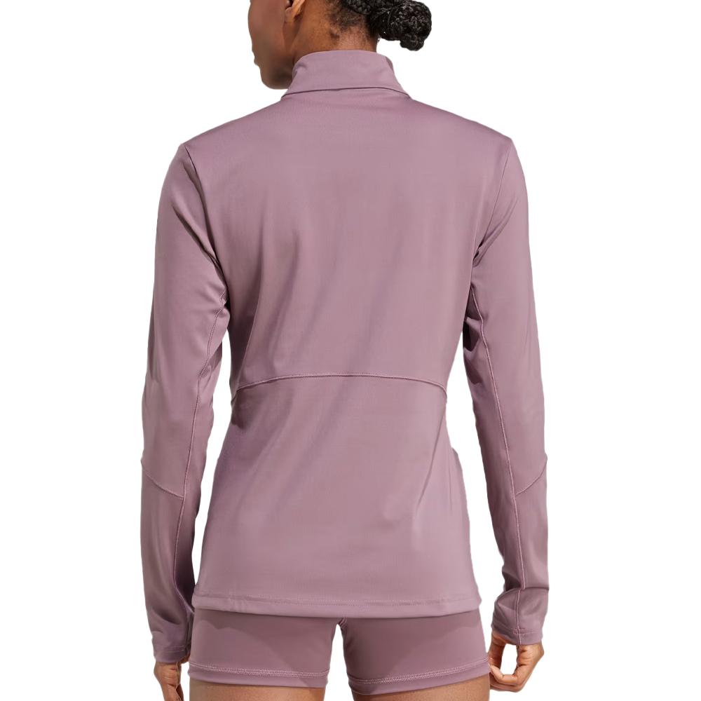 Haut d'entrainement Mauve Femme Adidas Hyglm vue 2
