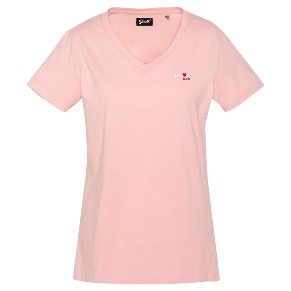 Rosa Damen-T-Shirt von Schott TSBRODEDW günstig