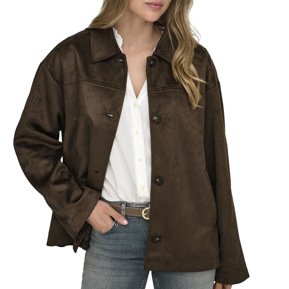 Veste Marron Femme Only Carolina pas cher
