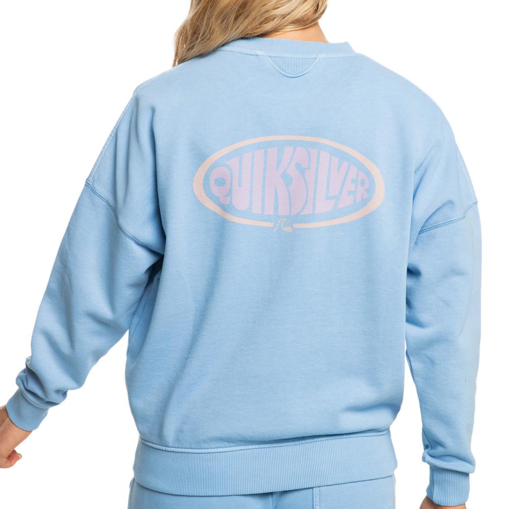 Sudadera azul para mujer Quiksilver Oversizedcr2 ver 2