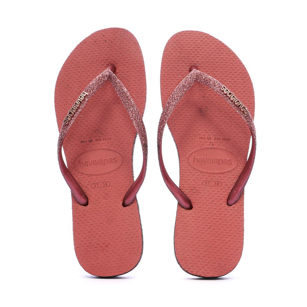 Havaianas Slim Sparkle Flip-Flops für Damen in Rosa Ansicht 3