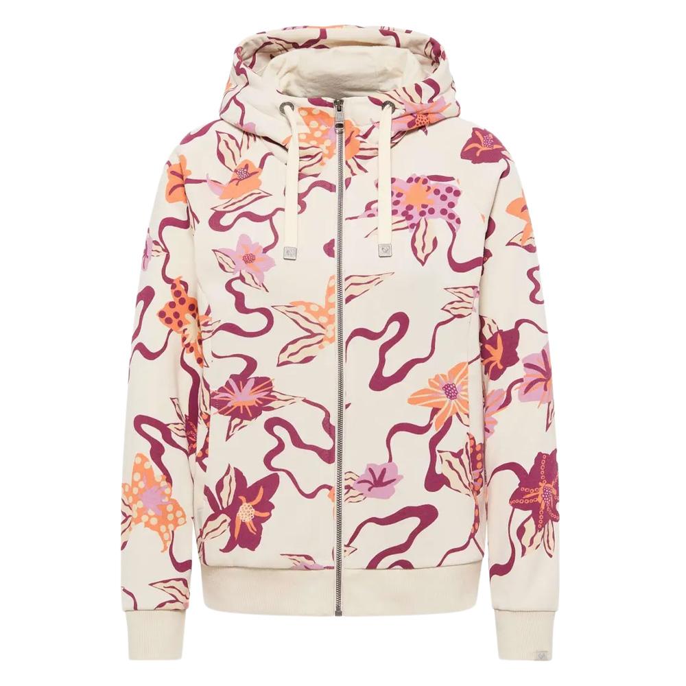 Women’s Ecru/Pink Zip-up Sweatshirt by Ragwear Fllawia Photo of the Espace des Marques %store% store - view of %key%