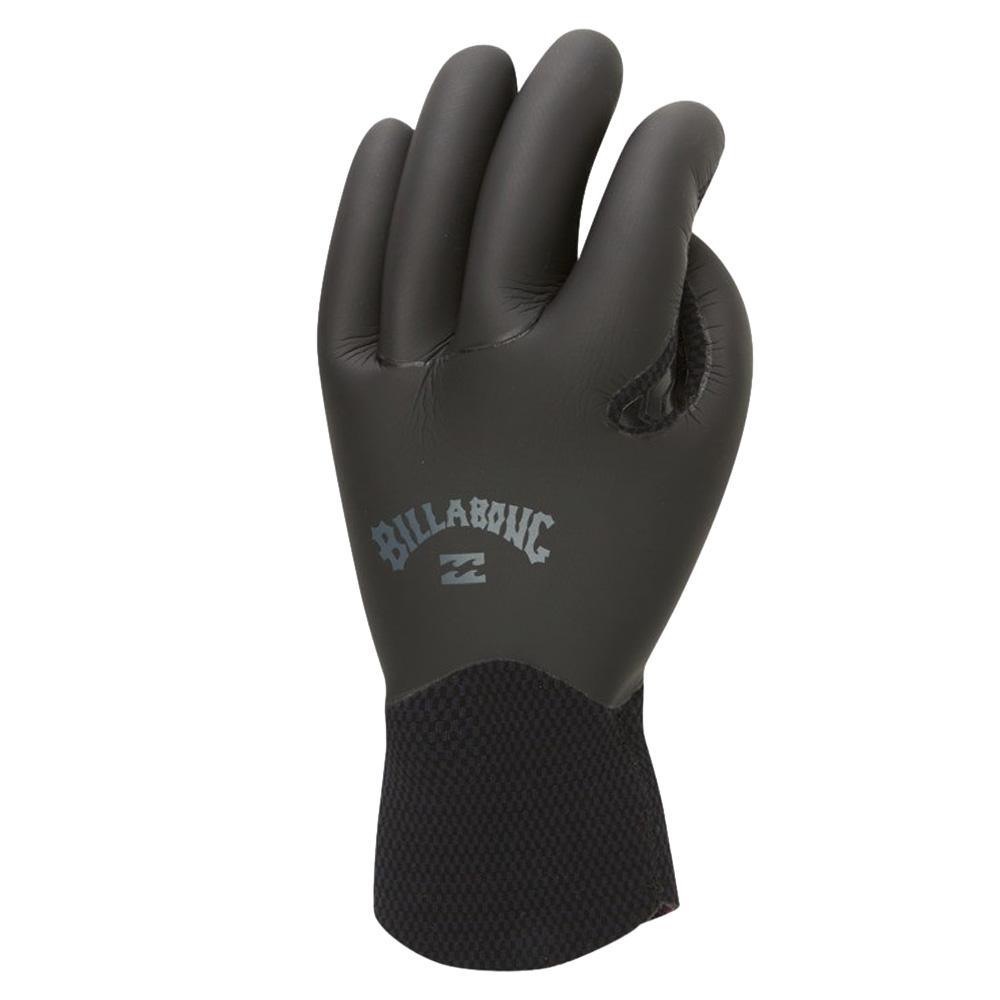 Schwarze Billabong 3 Furnace Surfhandschuhe für Damen und Herren Ansicht 2