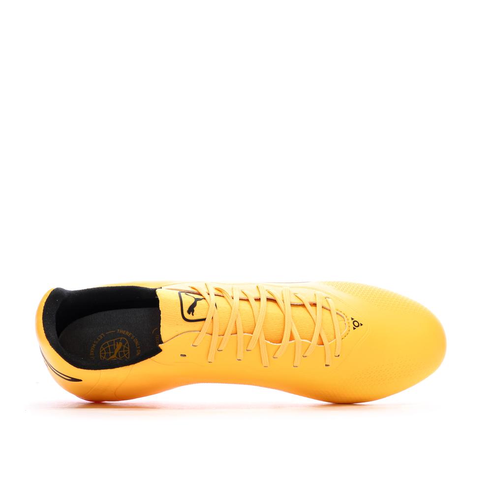 Chaussures de Foot Jaunes/Noires Homme Puma King Pro FG/AG vue 4