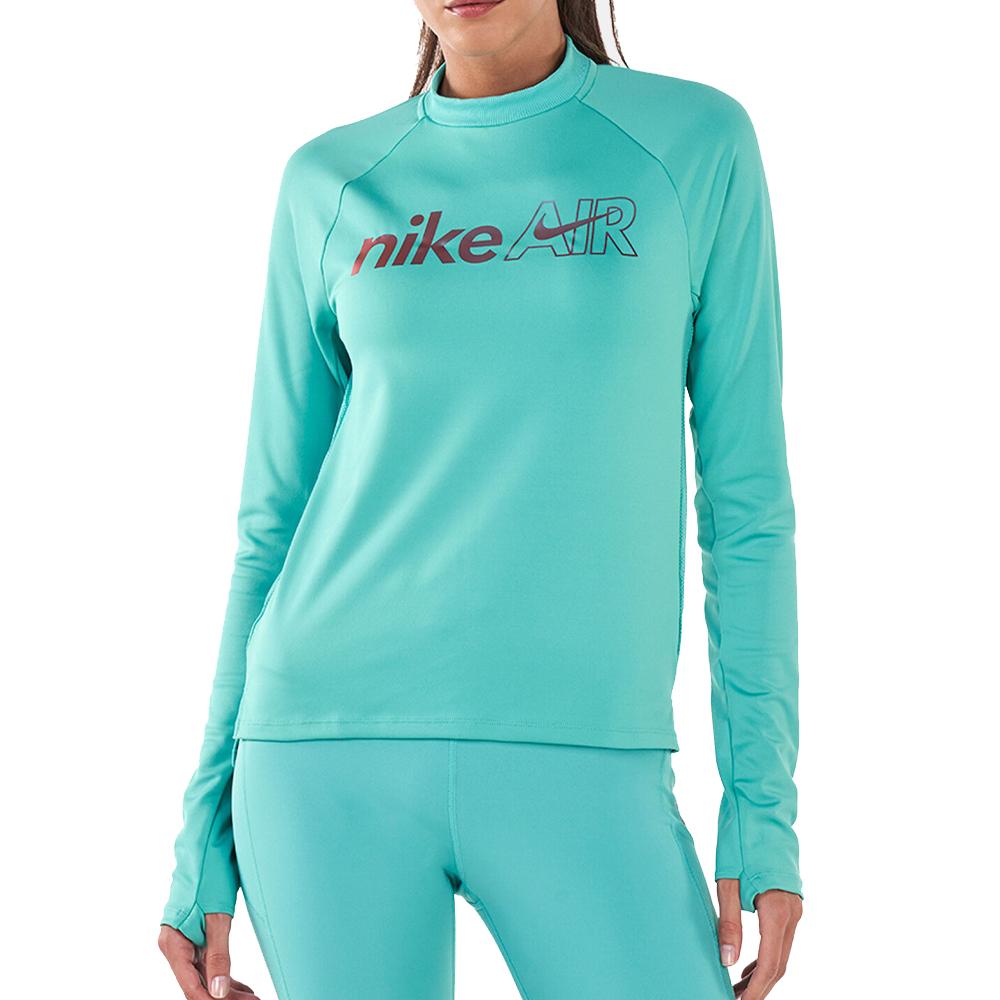 T-shirt Turquoise Femme Nike Midlayer pas cher