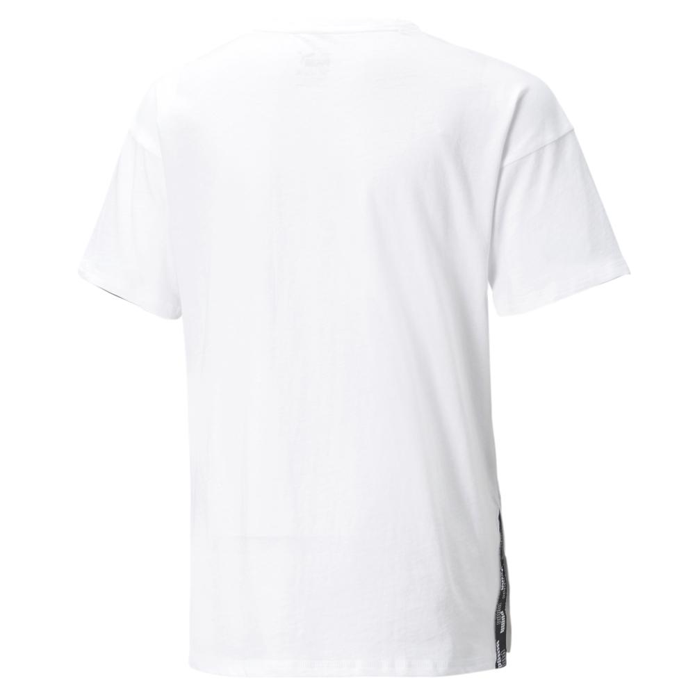 Weißes Puma Power Elongated T-Shirt für Jungen Ansicht 2