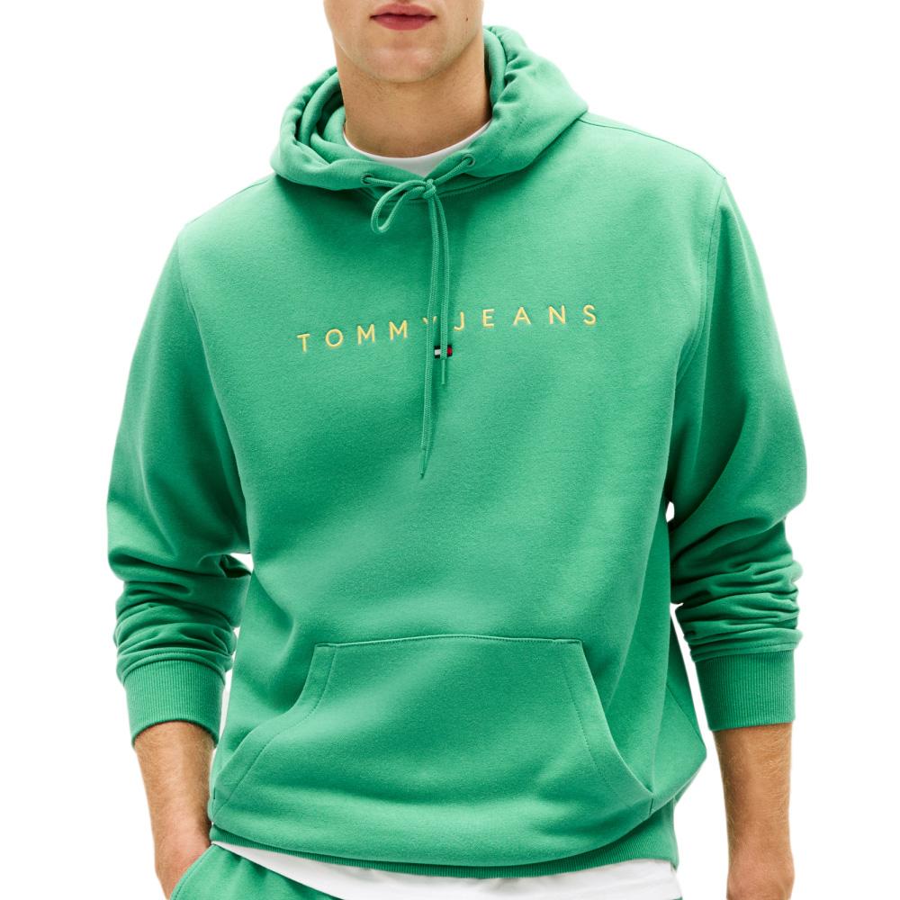Sweat Vert Homme Tommy Hilfiger Washed DM0DM20746 pas cher