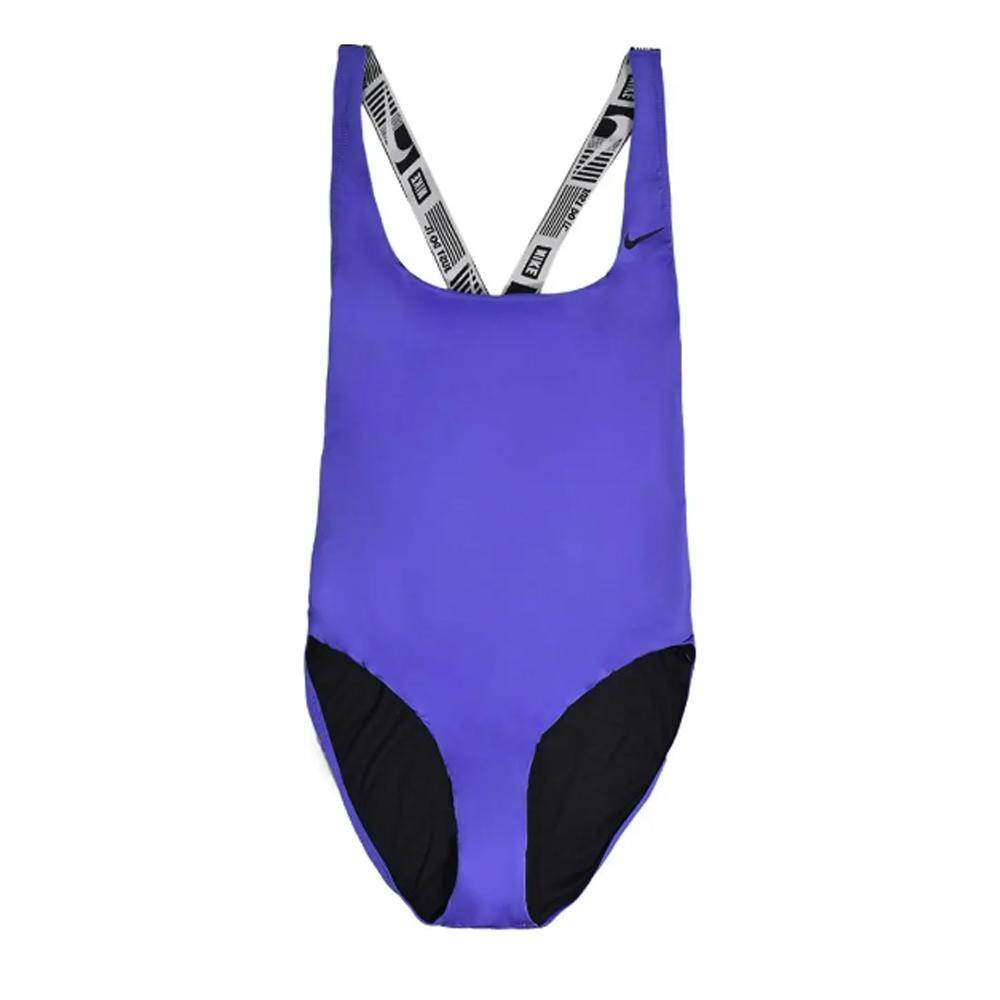 Damen Nike Crossback Einteiliger Badeanzug Violett günstig