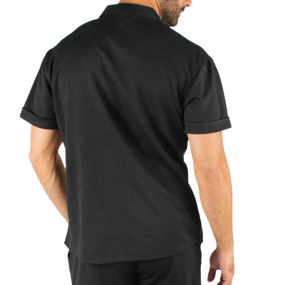 Chemise Noir Homme Paname Brothers Dov vue 2