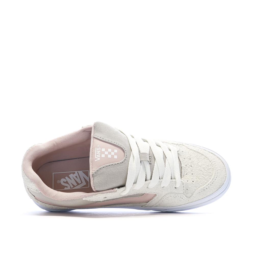 Vans Caldrone Women's White/Light Pink/Grey Trainers Photo of the Espace des Marques %store% store - view of %key%