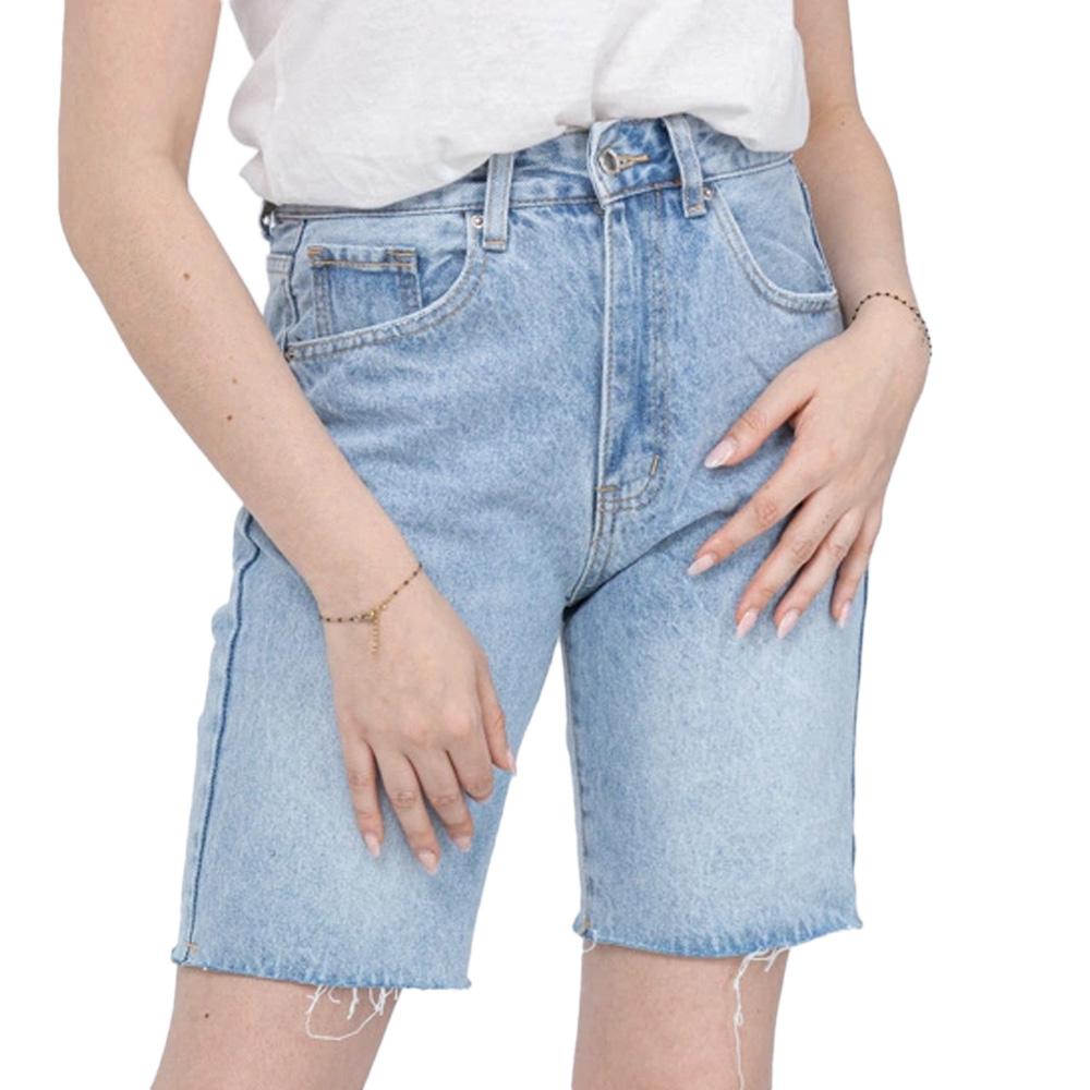 Monday Premium Pantalón Largo Azul Mujer barato