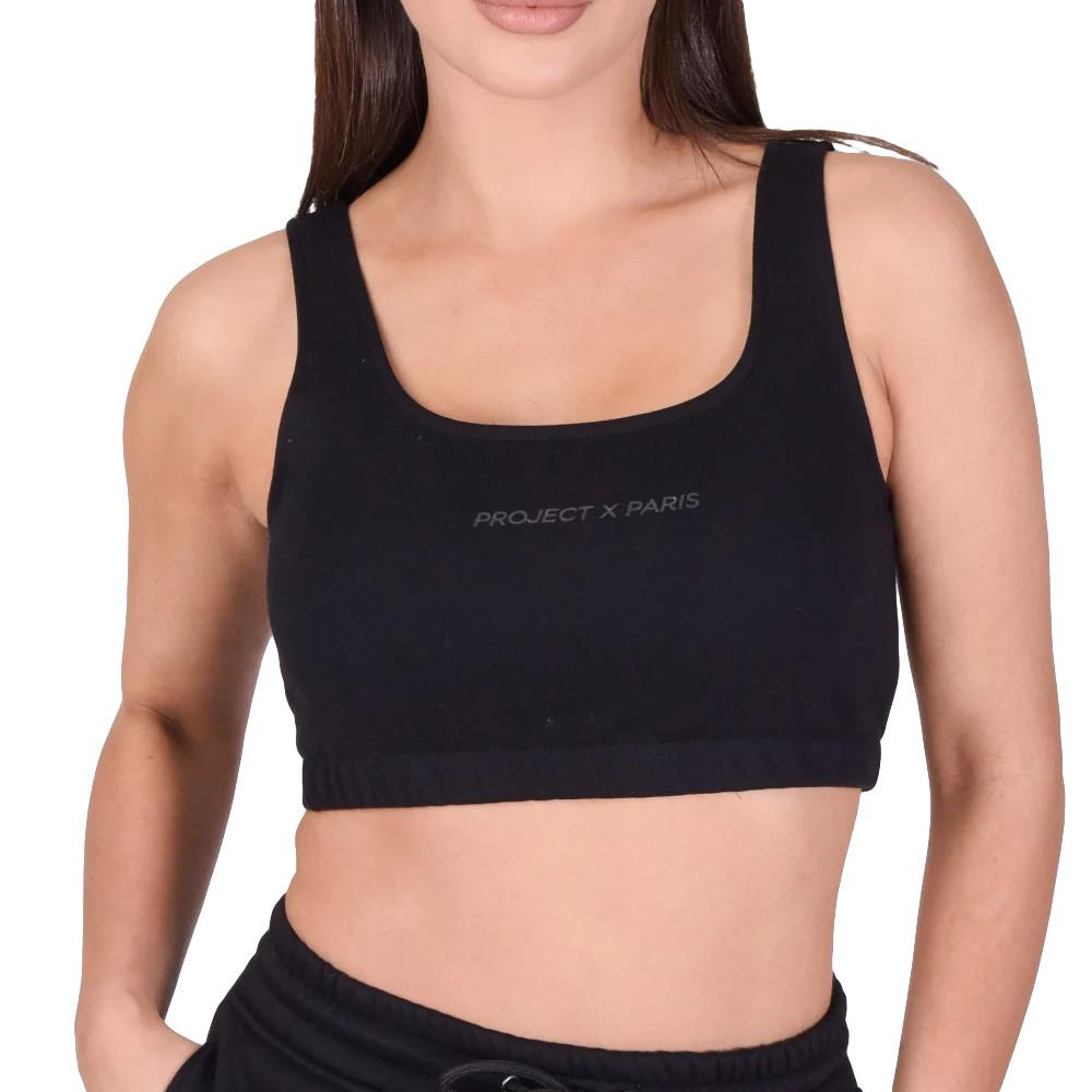 Project X Paris Women’s Black Crop Top F211118 affordable