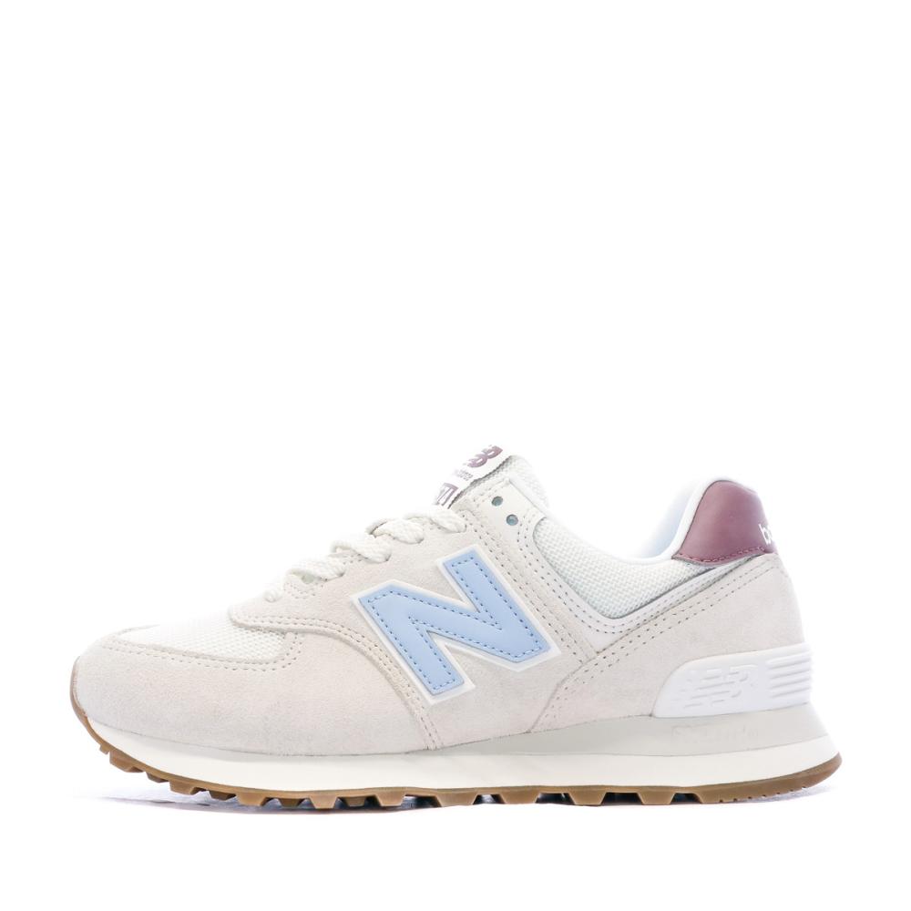 WL574 Baskets Ecrus Femme New Balance pas cher