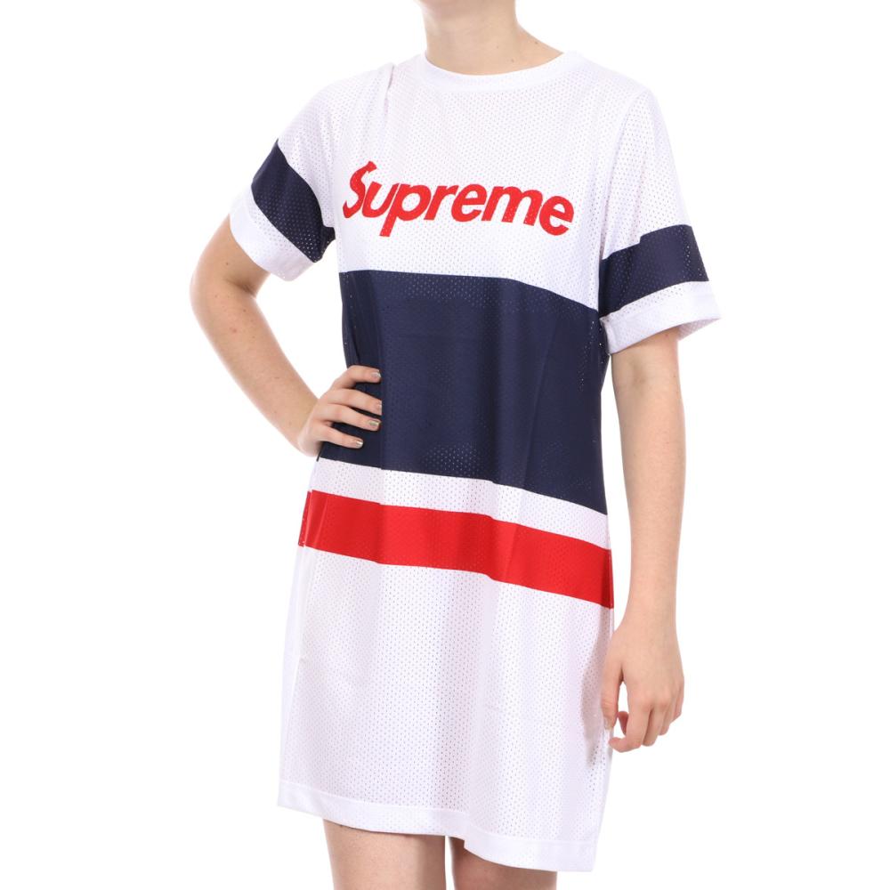 Supreme Grip Isee Damen Weißes Trikotkleid günstig
