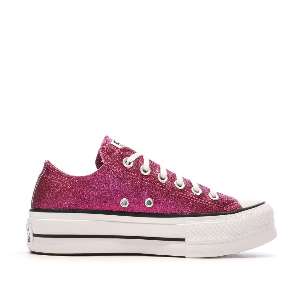Rosa Sneakers Frau Converse Chuck Taylor All Star Lift A05438C Ansicht 2