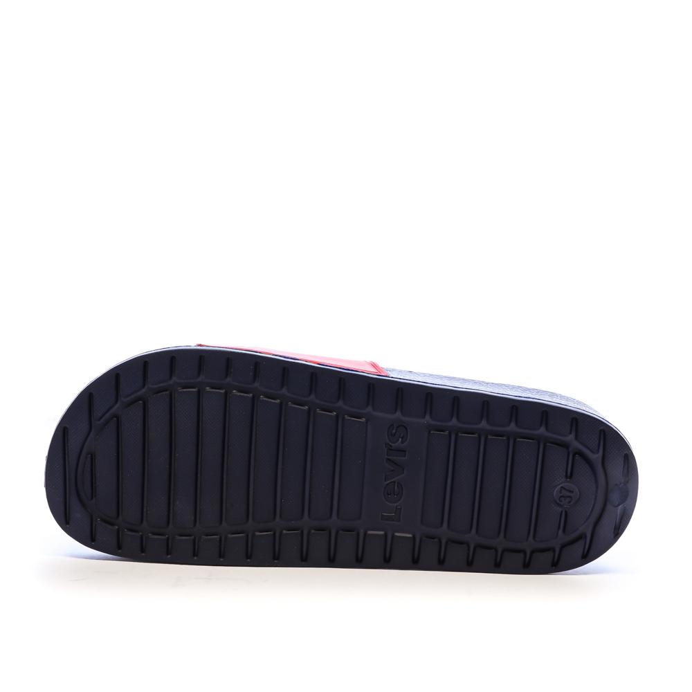 Claquettes Rouge Garçon Levi's June vue 2
