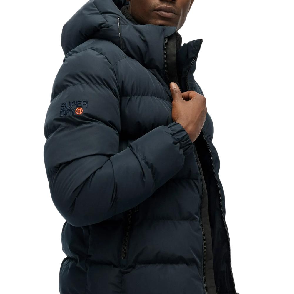Doudoune Marine Homme Superdry Hooded Sports vue 2