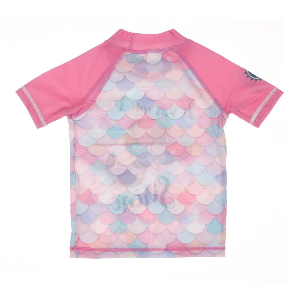 UV-geschütztes Lycra Rosa Mädchen Arclo Sirene Ansicht 2