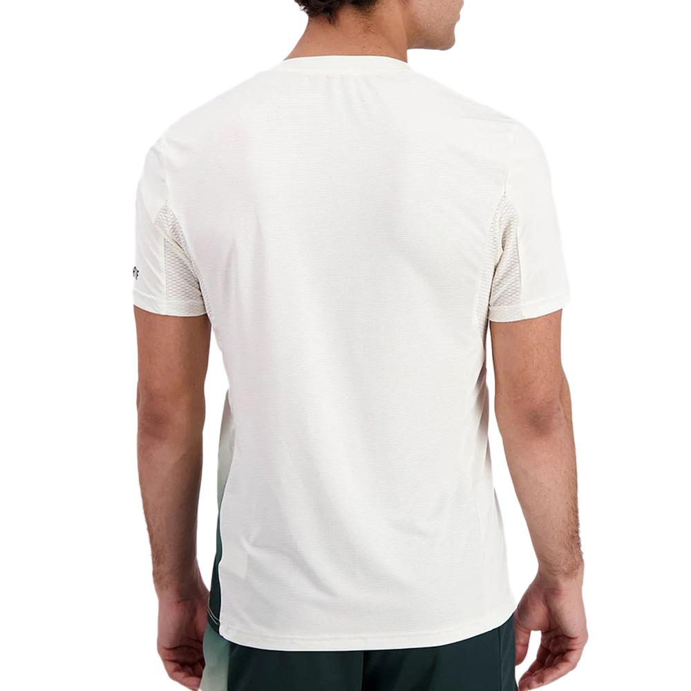 Le Coq Sportif Tennis Pro Sporttrikot Ecru/Grün Ansicht 2