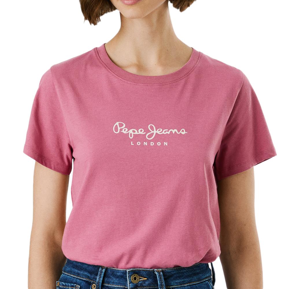 T-Shirt Rot Frau Pepe jeansNew Virginia günstig