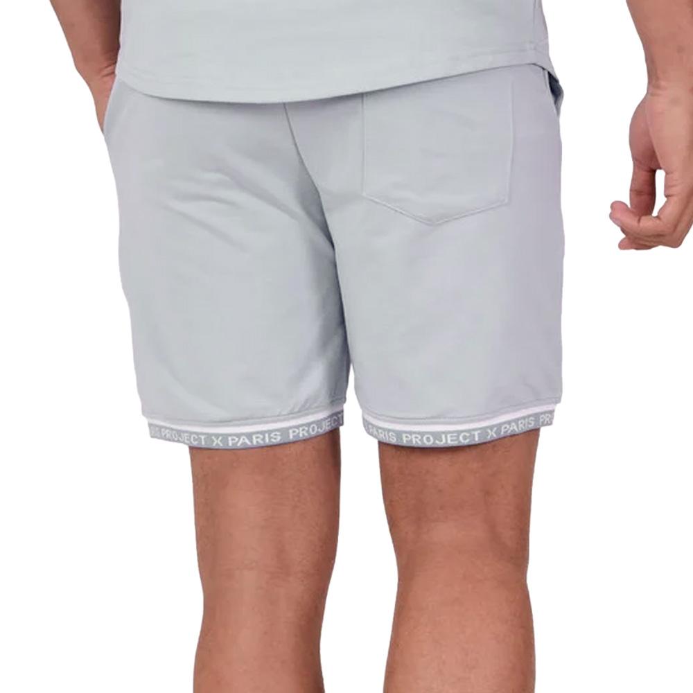 Short Gris Clair/Blanc Homme Project X Paris WW vue 2