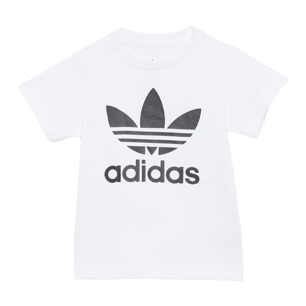 Adidas Boy's Weiß/Schwarzes T-Shirt JE0520 günstig