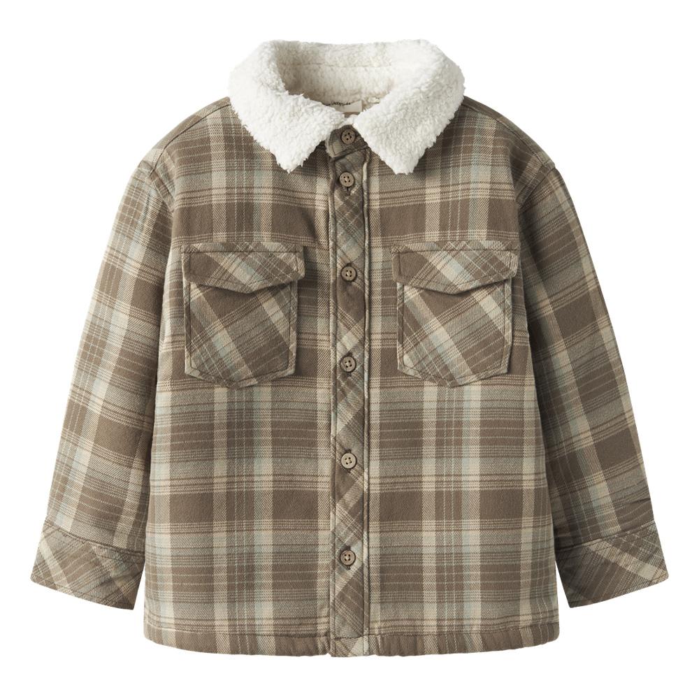Chemise Beige/Taupe Garçon Lil' Atelier Tavor pas cher