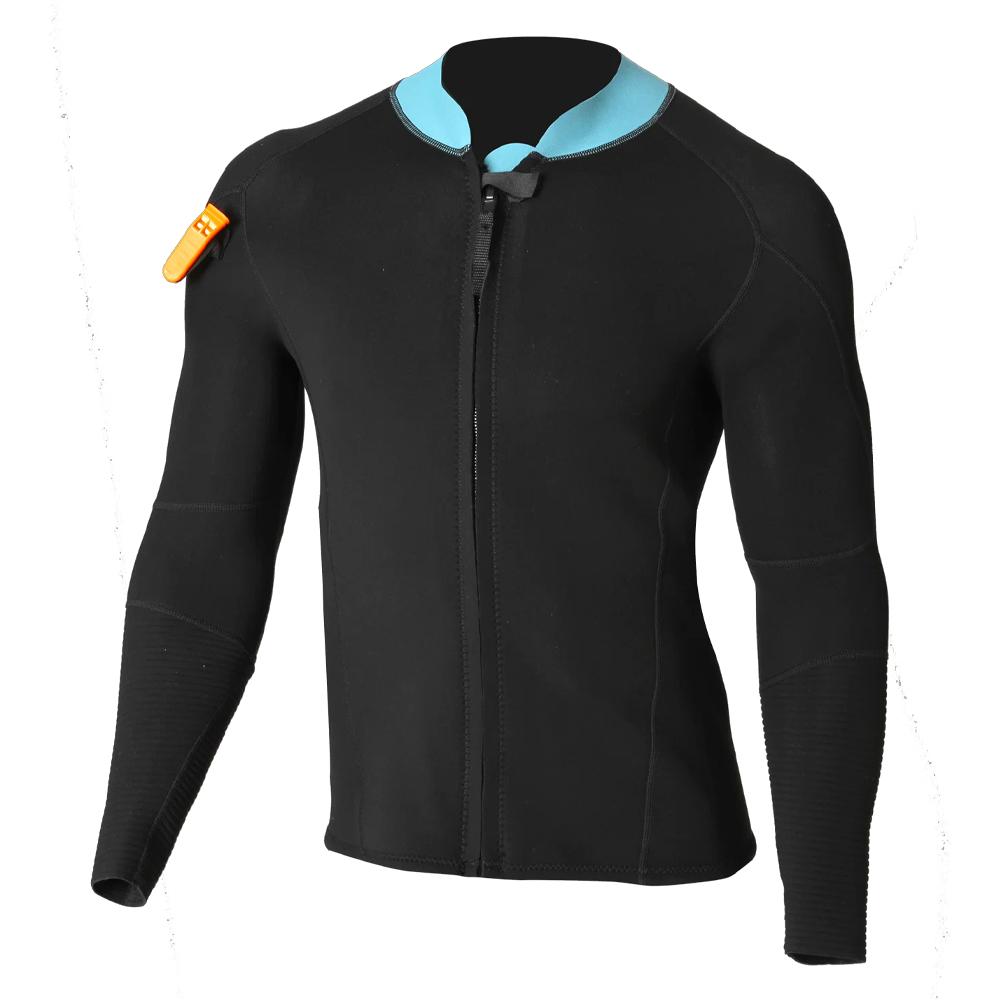 Camiseta de neopreno para hombre Ocean Step Optimizer 2/2 mm, negro y azul aceite barato