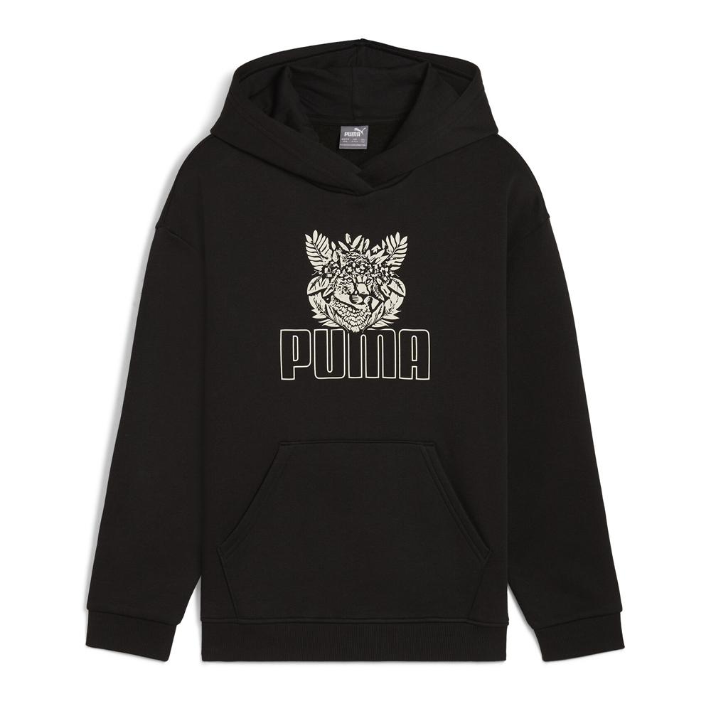 Sudadera con capucha negra de niña Puma Ess+ Tropicat barato