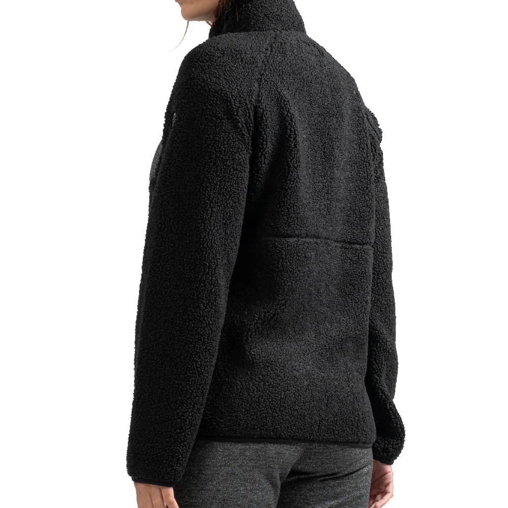 Chaqueta Sherpa negra para mujer Sun Valley DINGBO ver 2